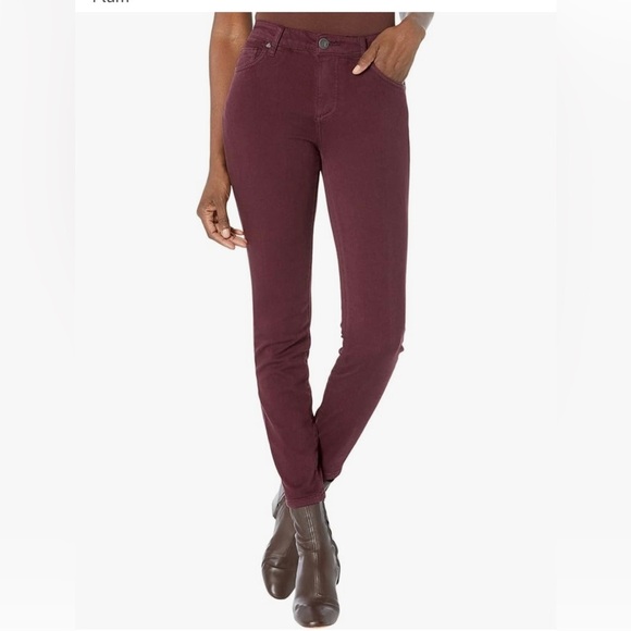 Kut from the Kloth Denim - Kut ankle skinny Women's Burgundy Jeans